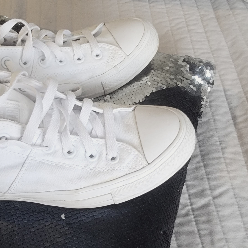 White Converse shoes